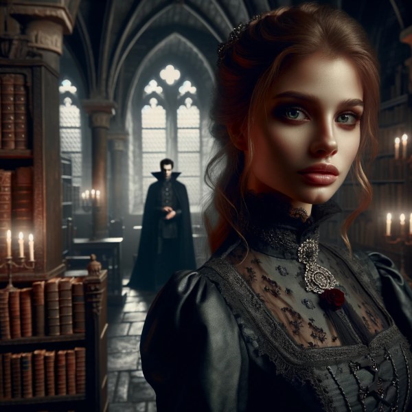 虛擬故事集：《黑暗中的光明：吸血鬼傳說》：一位貴族女繼承人與神秘吸血鬼的古老盟約 - 蒼野之鷹