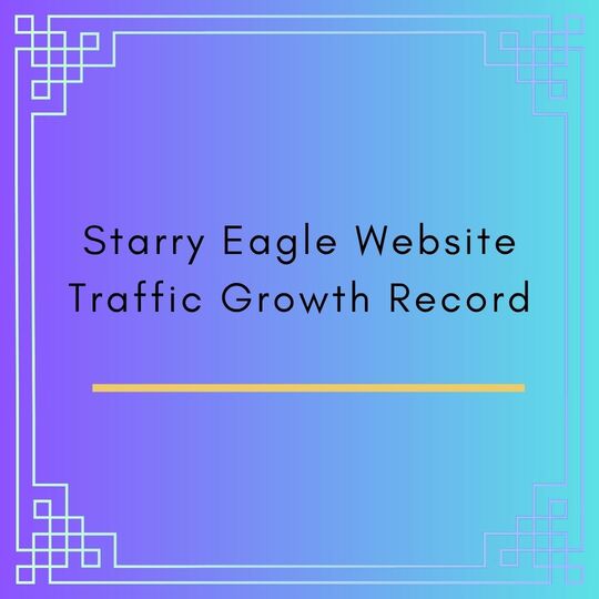 2025｜Starry Eagle Website Traffic Growth Record - 蒼野之鷹｜Starry Eagle