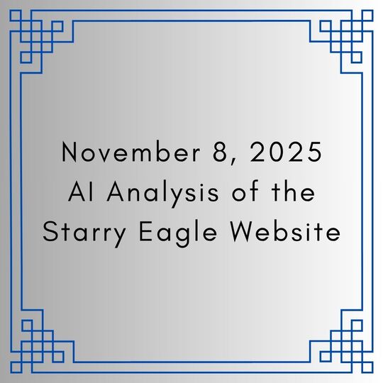 November 8, 2025｜AI Analysis of the Starry Eagle Website - 蒼野之鷹｜Starry Eagle