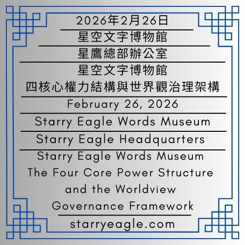 2026年2月26日（星期四）｜公告單位｜星空文字博物館｜星鷹總部辦公室（原第二代館長室）｜星空文字博物館：四核心權力結構與世界觀治理架構｜Thursday, February 26, 2026｜Notice Office｜Starry Eagle Words Museum｜Starry Eagle Headquarters (formerly Second-Generation Director’s Office)｜Starry Eagle Words Museum: The Four Core Power Structure and the Worldview Governance Framework - 蒼野之鷹｜星空文字博物館｜Starry Eagle Words Museum